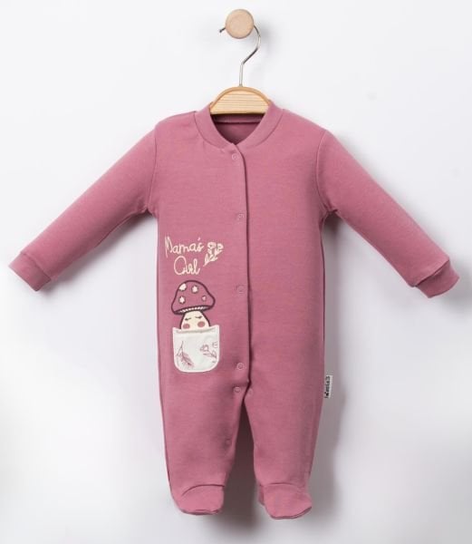 Pembe Yenidoğan Kız Bebek Tulum