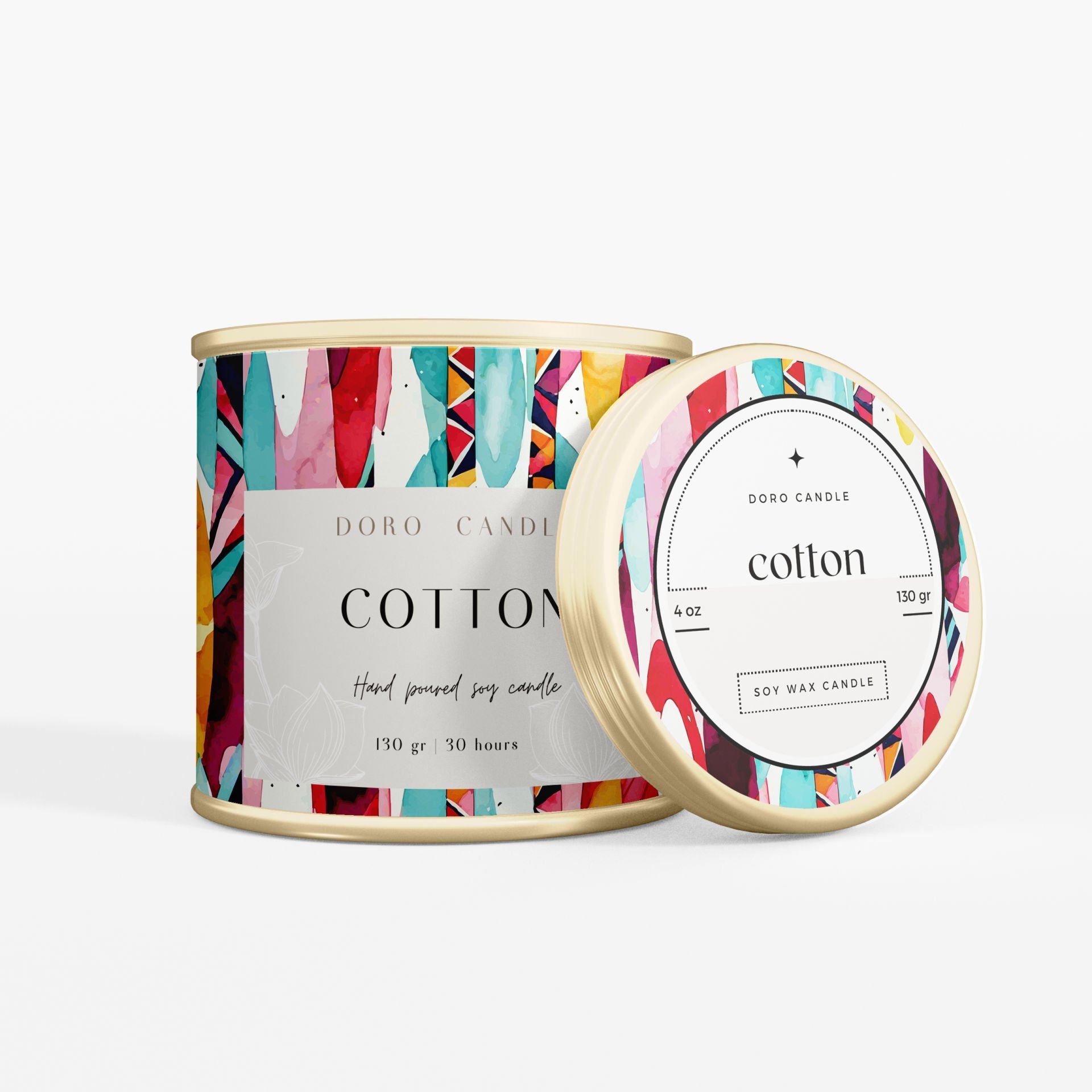 Doro Candle Cotton Kokulu Mum (130Gr)