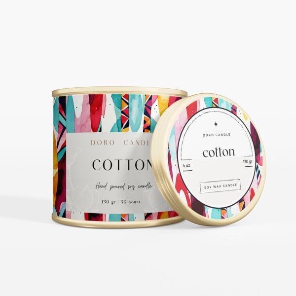 Doro Candle Cotton Kokulu Mum (130Gr)