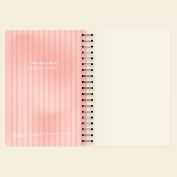 Spiralli Sert Kapaklı Defter Çizgisiz 17x24 cm
