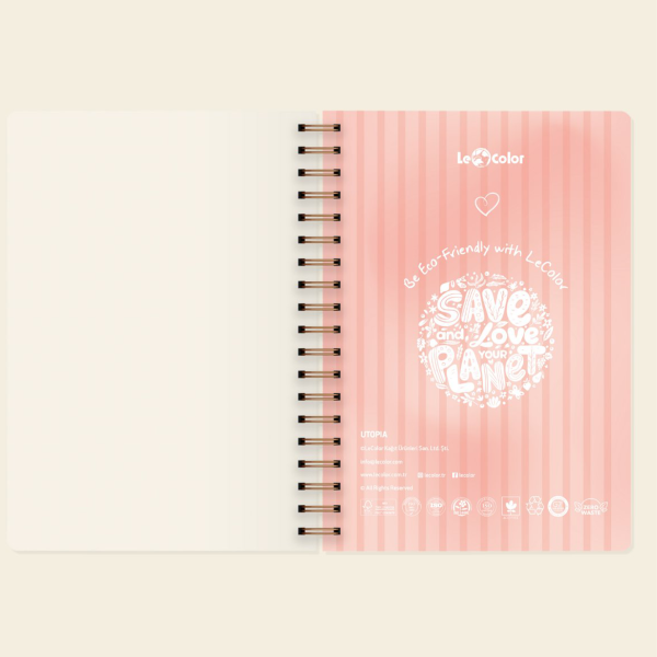 Spiralli Sert Kapaklı Defter Çizgisiz 17x24 cm
