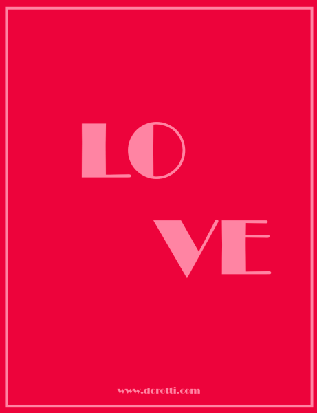 LOVE Tebrik Kartı
