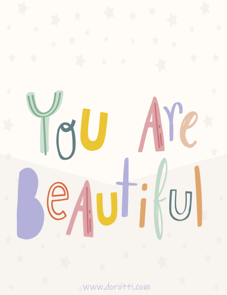 You Are Beautiful Tebrik Kartı