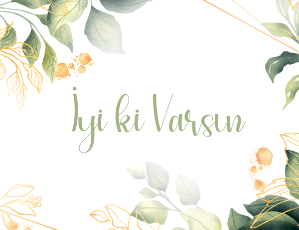 İyi Ki Varsın Tebrik Kartı