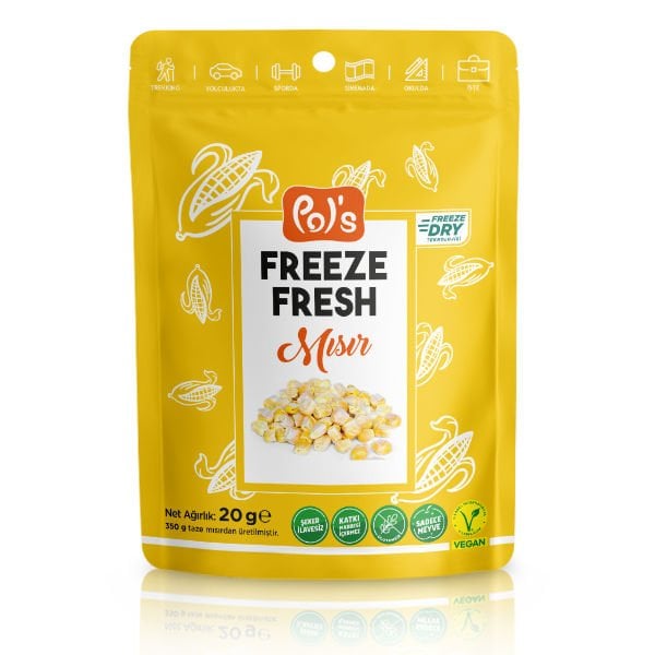 Pol’s Freeze Fresh Dondurularak Kurutulmuş Mısır