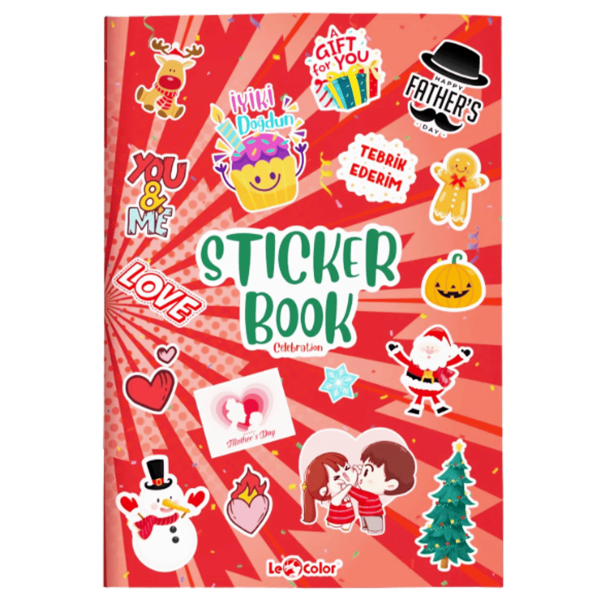 Sticker Book Özel Gün Kutlama Etiket Serisi