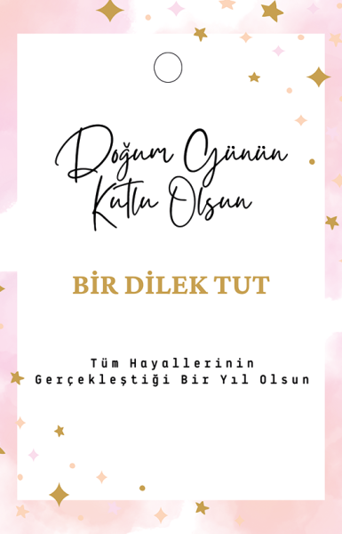 Maytaplı Tebrik Kartı