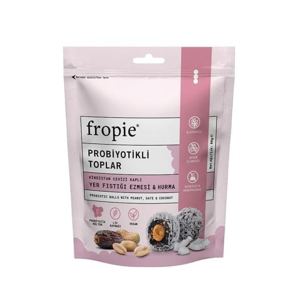 Fropie Vegan Proteinli Meyve Topları 80 gr